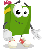 School Book Cartoon Vector Character AKA Jimmy Pagemark